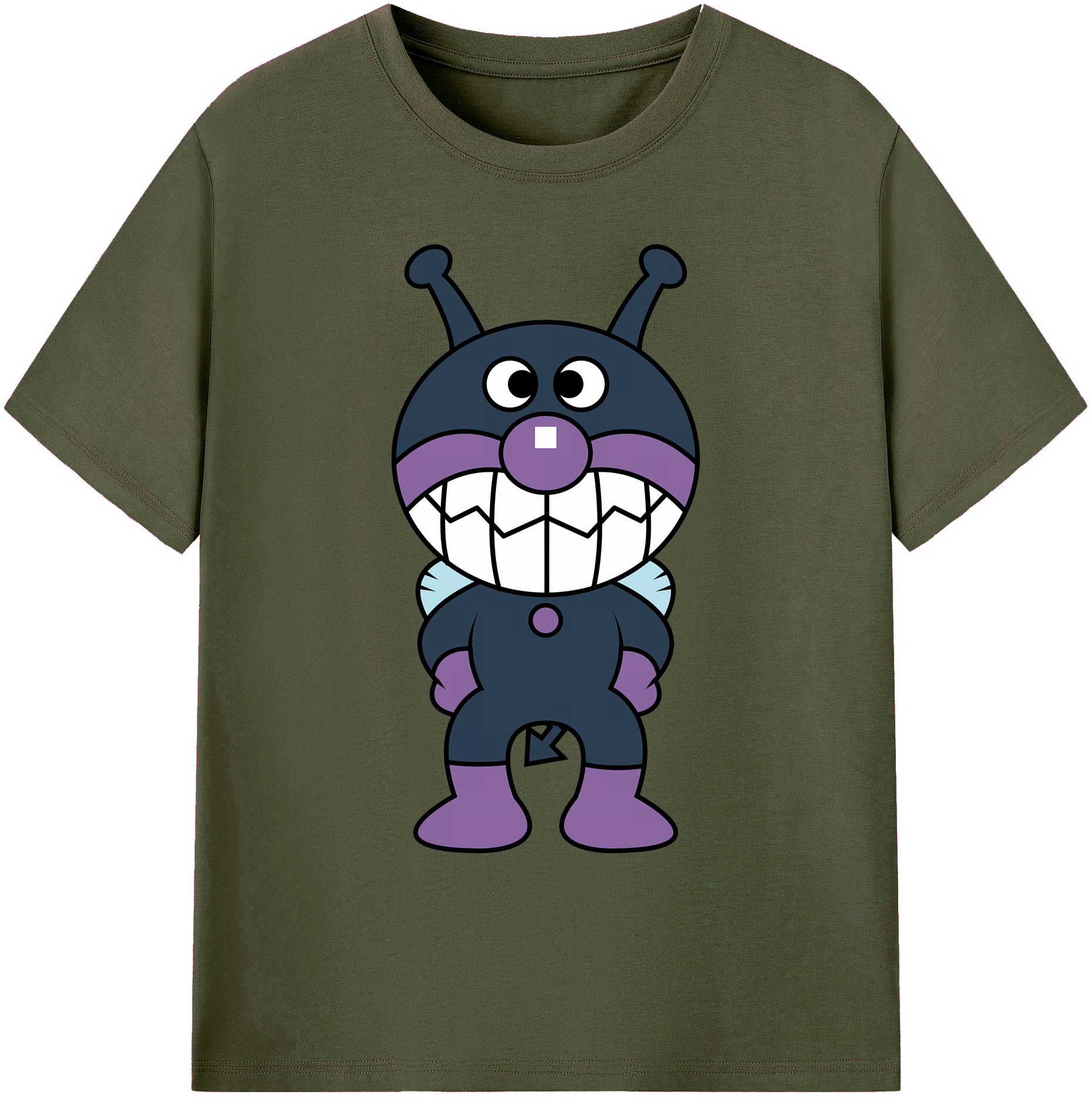（画像用） アンパンマン Anpanman 綿100％ メンズ半袖Tシャツ｜肌触りやわらか＆通気性